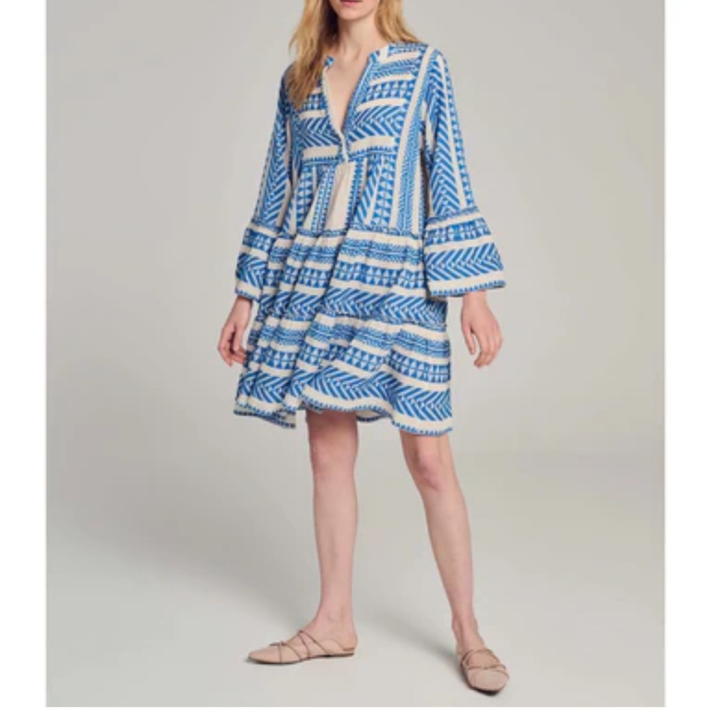 Devotion Twins Ella Dress size XS Blue White
